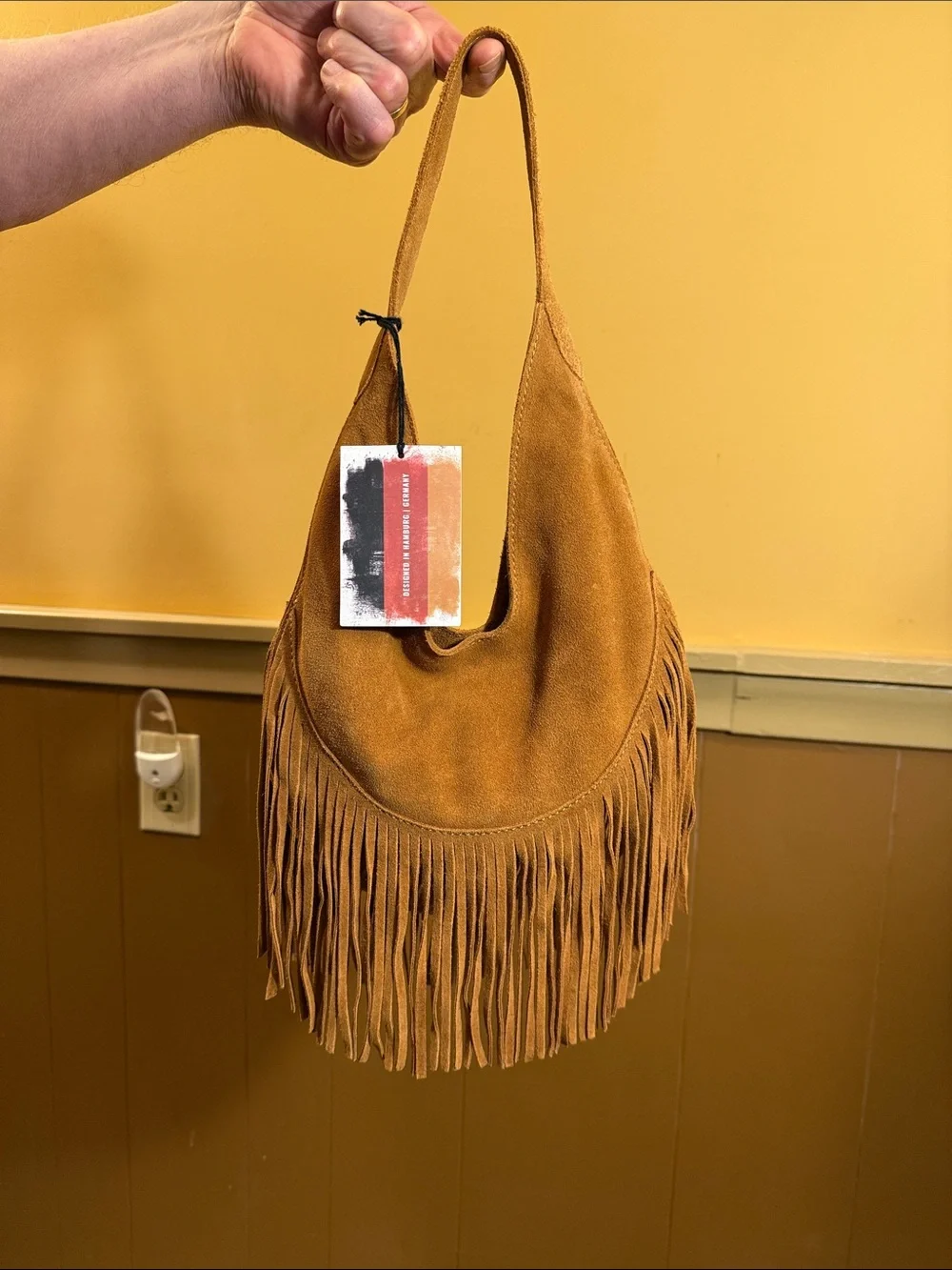 NWT Harbour 2nd Suede Fringe Mini Bo Ho Bag